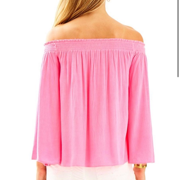 Pink off the shoulder top - Picture 2 of 5